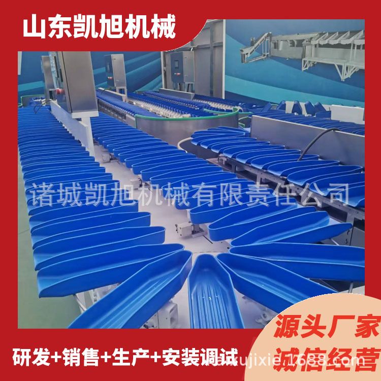 白条鸡大小分类重量分拣机 鸡爪鸡翅机器自动分类称重分拣机设备
