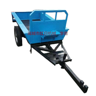 出口小型拖车     红日供应2吨3吨5吨液压自卸式农用拖拉机车斗