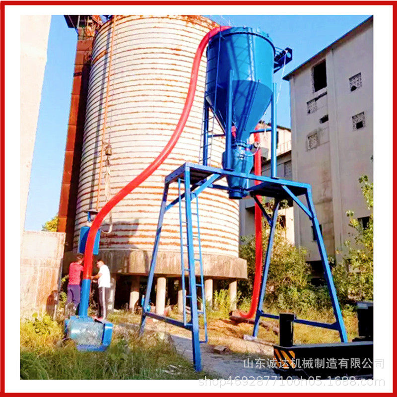 圆筒仓卸粉煤灰气力装车机 郊外没有电用柴油机大产量吸灰机
