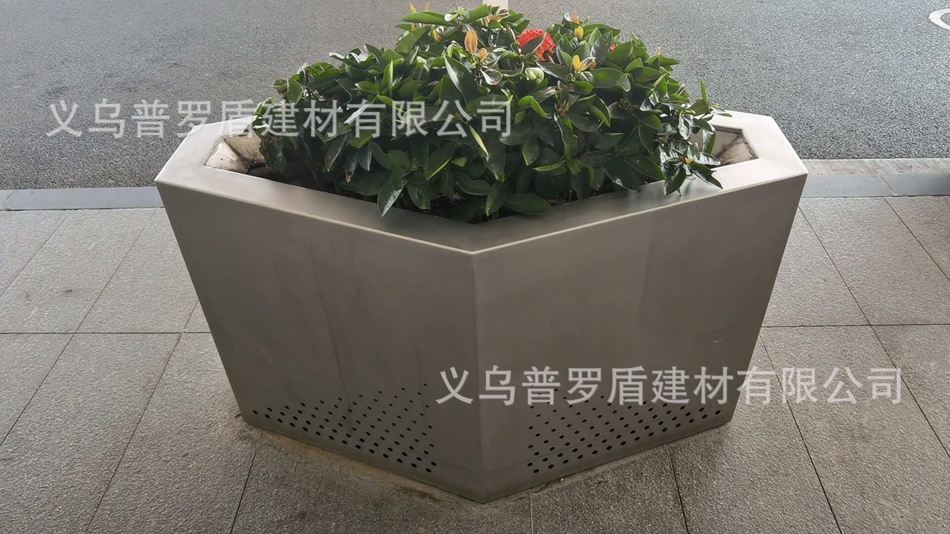 上海不锈钢花箱户外道路隔离花池庭院种植箱阳台隔断花槽花架花盆