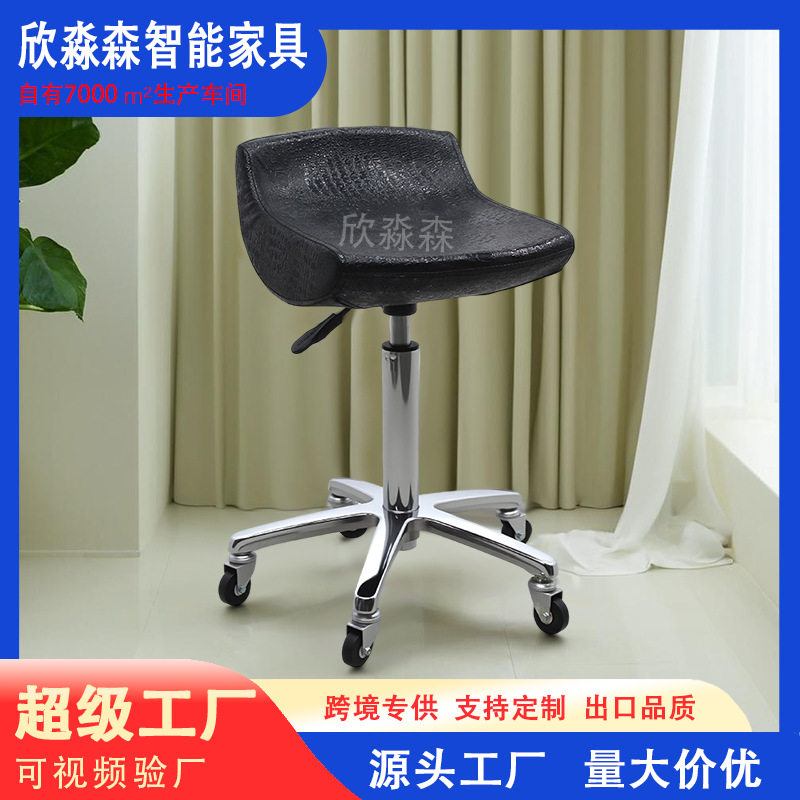 理发店师傅凳美发店大工凳美容凳子滑轮升降美发美甲师旋转椅工厂