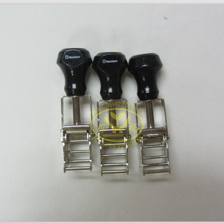 供应MaxStamp吉普生C10金属架翻斗印 小方形回转印章 数字字母印