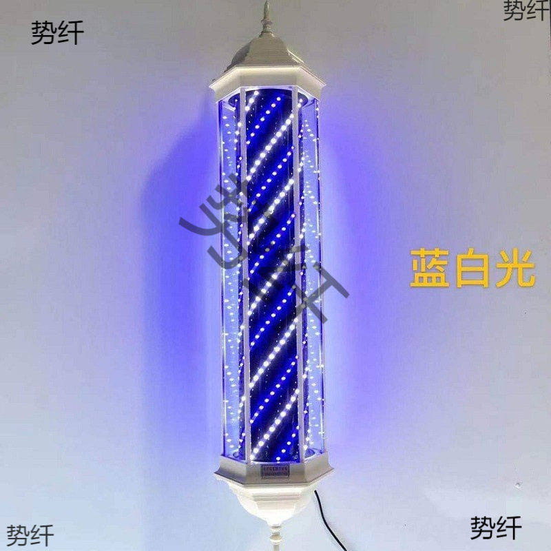 美发转灯led灯带理发复古发廊标志灯户墙理发店灯箱