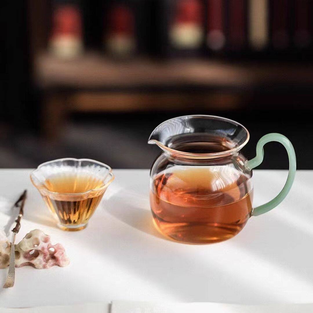 防烫公道杯玻璃加厚耐热功夫分茶器茶漏套装家用透明公杯茶具配件