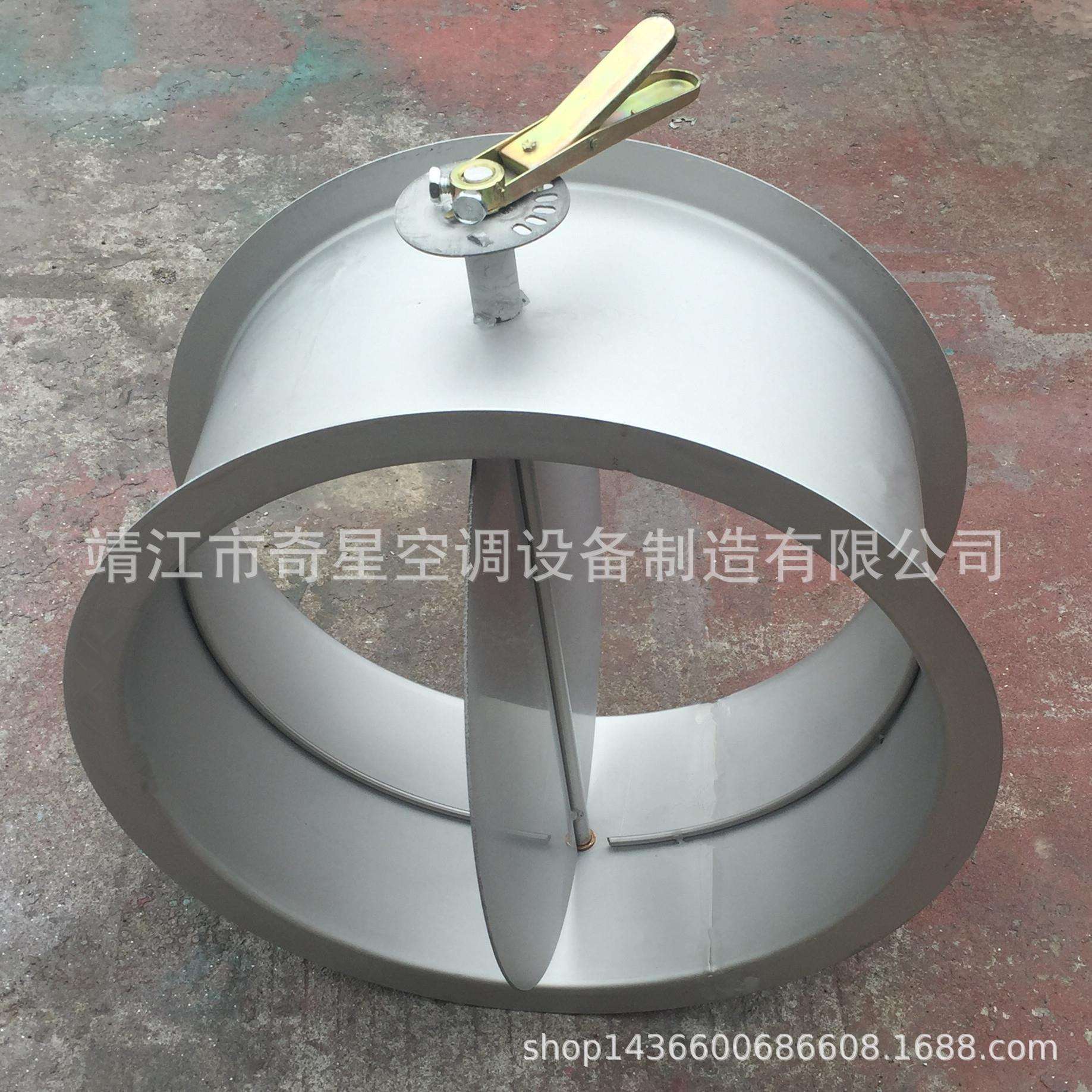 不锈钢圆形风阀手轮调节不锈钢风阀新风阀风量调节阀