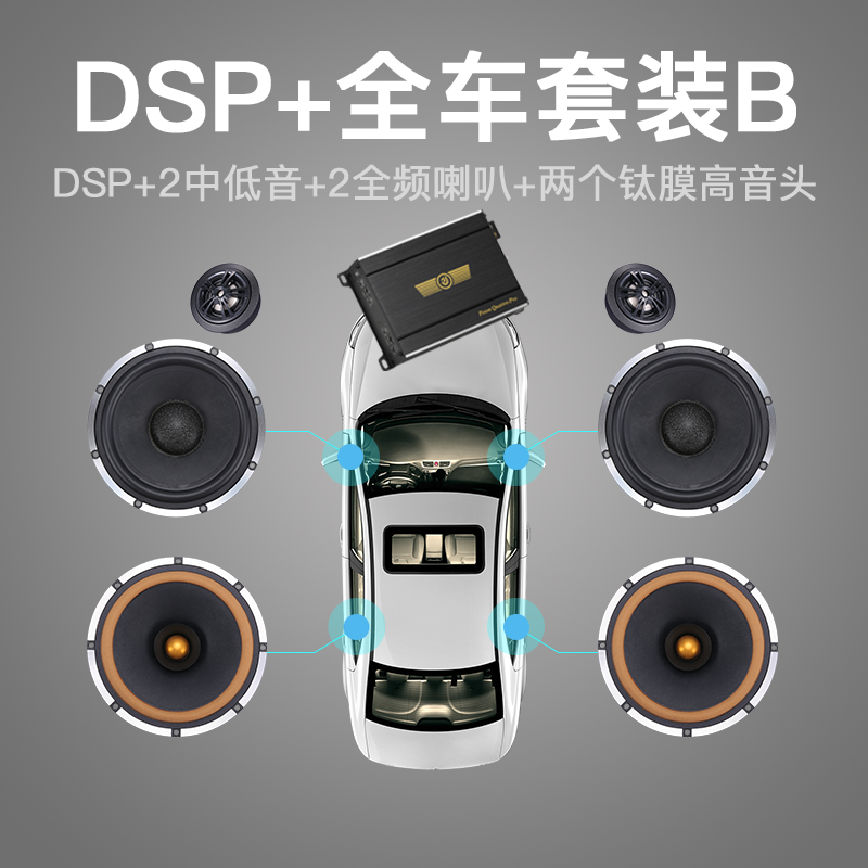 汽车音响喇叭改装套装车用HIFI人声发烧全频喇叭车载6.5寸扬声器