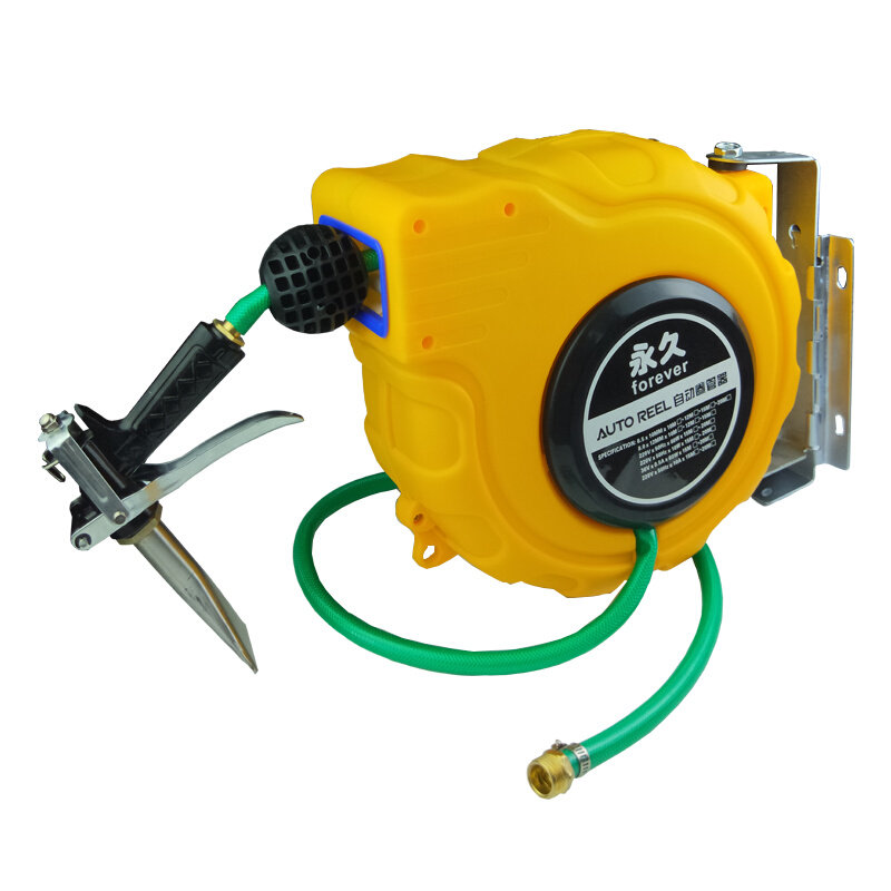 水鼓自动伸缩卷管器家用洗车水管收管器园艺浇花汽车美容泡沫鼓