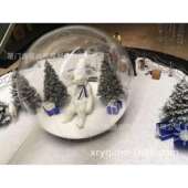 充气圣诞透明球充气跳舞球装 饰美陈透明球商场装 饰透明球