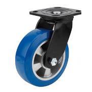 6寸蓝色平边铝芯聚氨酯活动脚轮 YHD CGM15-D150-UL