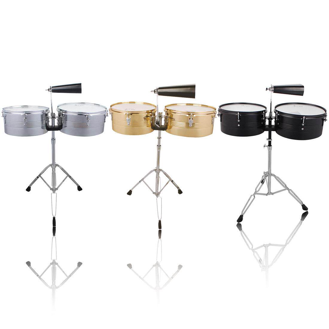 打击乐器天巴鼓电镀天巴雷鼓拉丁鼓架子鼓13寸14寸天巴鼓带牛铃