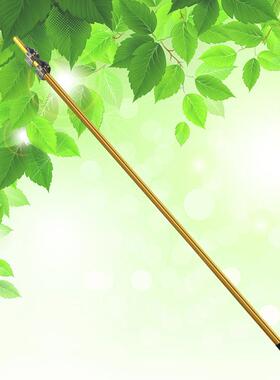 4.5米金黄色 铝合金三节伸缩杆 千百惠牌高枝锯杆 高枝剪杆