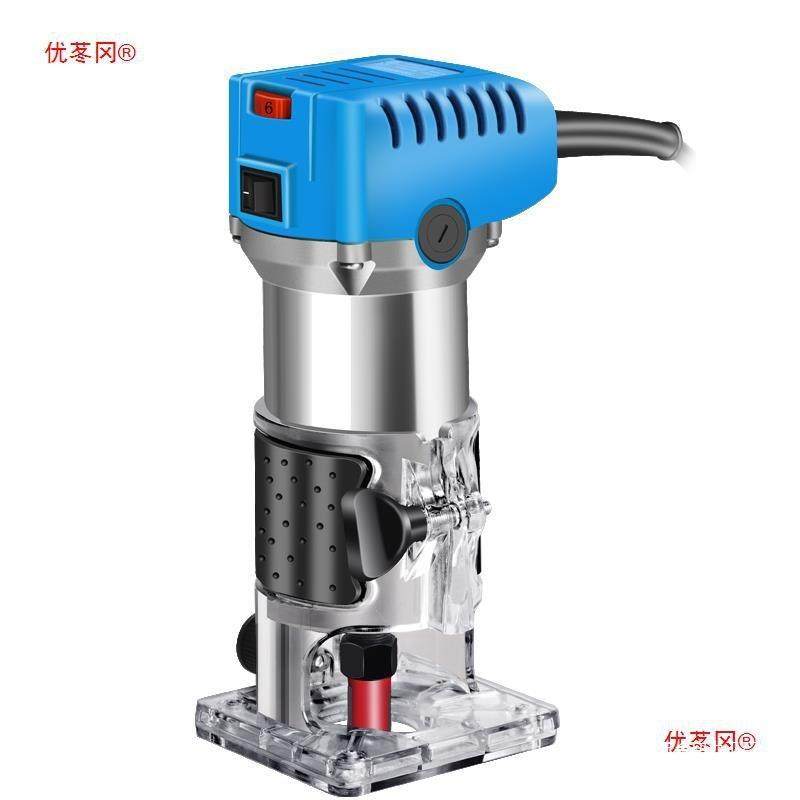 电动修边机倒装板电木铣木工工具大全雕刻机锣机铝塑板开槽机