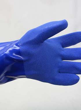 春蕾906防护耐油防水耐酸碱劳保手套渔业加油站加绒冬季劳保手套