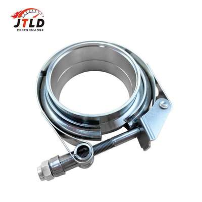 跨境货源汽车排气管配件304不锈钢快放V型卡箍抱箍夹子子母法兰