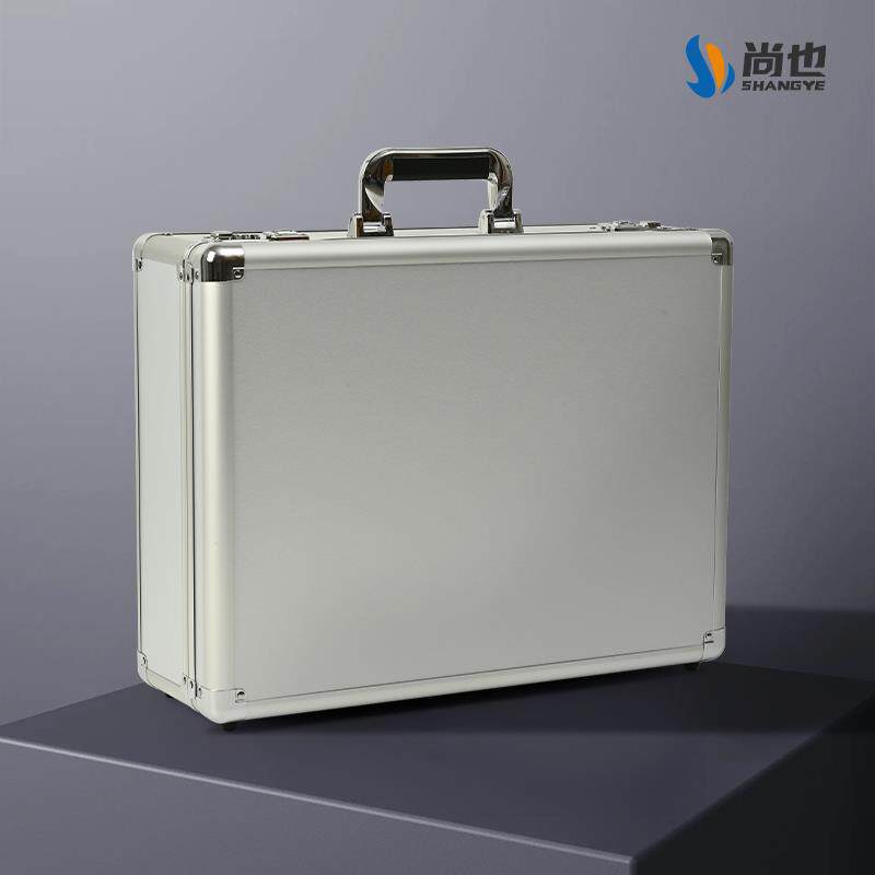 储物箱文件收纳盒铝合金箱子密码带锁工具箱保险收银钱箱手提箱式