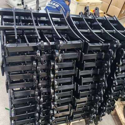 出口欧美挖掘机属具 橡胶履带平面斗抓夹 Excavator accessories