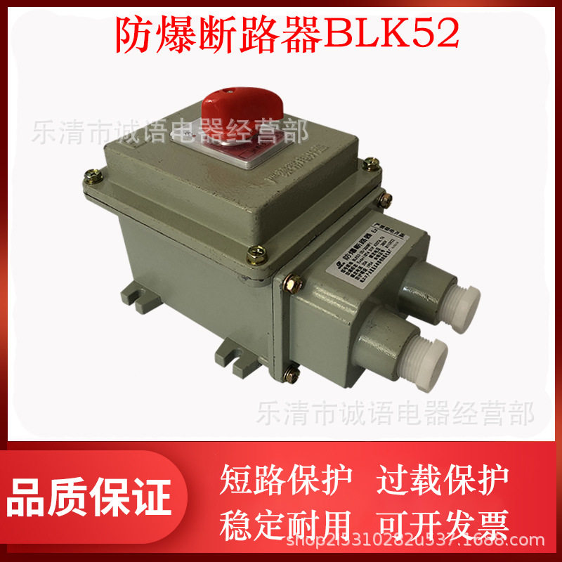 新黎明防爆断路器BLK52-20A 32A 40A漏电开关箱照明控制箱铸铝