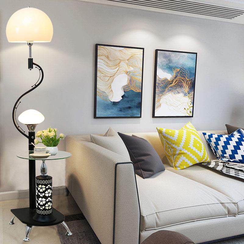 落地灯简约现代客厅沙发旁边高级感艺术卧室床头置物茶几立式台灯