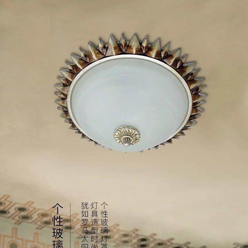 吸顶灯美式复古阳台过道玄关吸顶灯北欧创意家居儿童房衣帽间灯肯