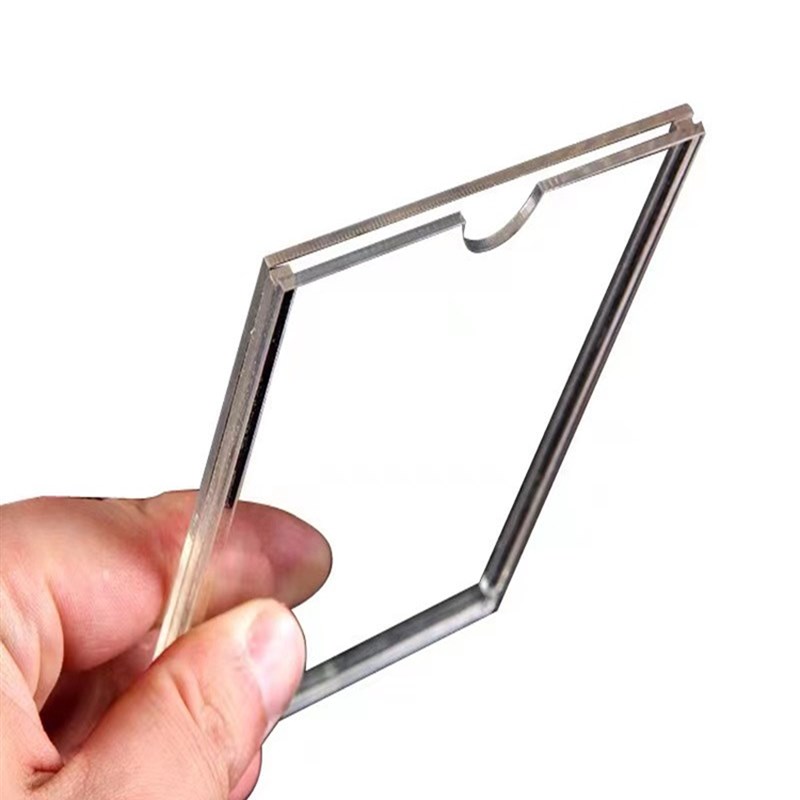 双层亚克力a4卡槽插盒插纸牌定做透明a4插槽广告牌a3A5插卡槽定