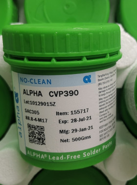 ALPHA阿尔法OM338PT OM340 CVP390无铅无卤锡膏SAC305环保焊锡膏