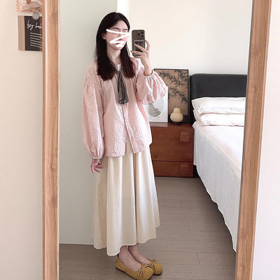 开春气质穿搭一整套装粉