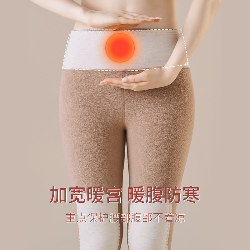 冬季保暖裤女士加绒加厚内穿高腰打底裤棉裤衬裤线裤羊绒秋裤