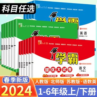 2024学霸提优大试卷小学一年级二年级三四五六年级下册上册语文数学英语人教版 苏教全套试卷测试卷单元 期末模拟卷同步练习册 北师版