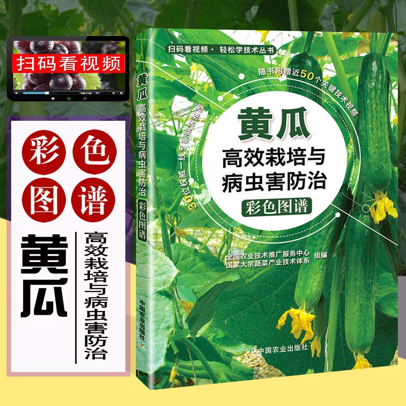 正版书籍 黄瓜高效栽培与病虫害防治彩色图谱（扫码看视频· 轻松学技术丛书） 农业技术推广服务中心 大宗蔬菜产业技术体系