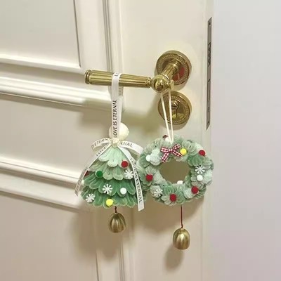 【下单立减50】圣诞树挂件扭扭棒diy材料包手工编织自制包挂件XJ