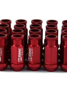 D1汽车改装轮毂轮胎螺丝 轻量化加长P1.5 X M12铝制 防盗螺母螺帽