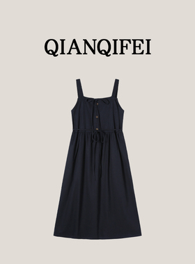 3-7F  新款韩系学院风工装背带连衣裙 26C-021