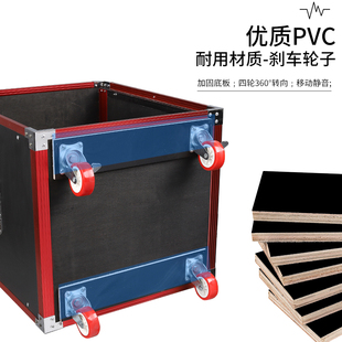 10U/12U红铝功放机柜航空箱16u红铝家用舞台演出KTV音响调音机柜