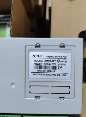 精选拆机信捷XP3-18RT XMP3-18T/18R XP2-18RT-B文本PLC一体机MP3