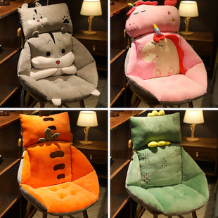 椅子坐垫办公室久坐靠背靠垫一体超软电脑椅屁股全包连体加厚宿舍