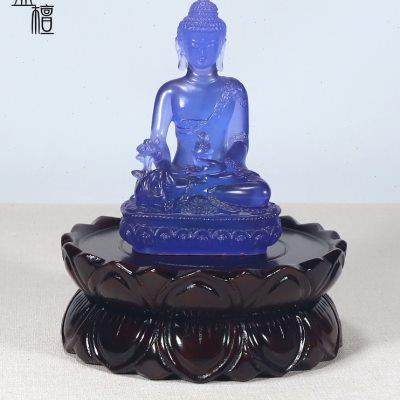 莲花底座实木加高佛像托架关公观音菩萨财神神像红木花瓶木质摆件