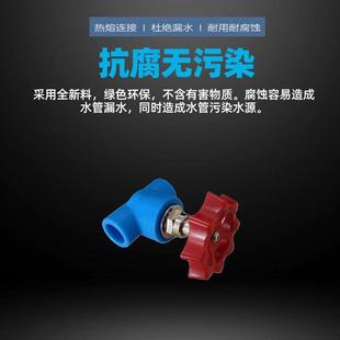 PE给水截止阀pe自来水阀门开关4分20热水器闸阀家用手轮 联塑正品