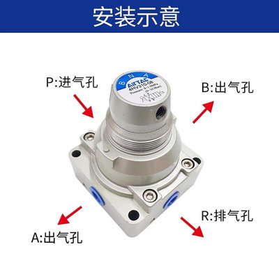 亚德客手板阀手转阀 气缸换向2阀 4VH10-08 4HV230-08 4HV310-10