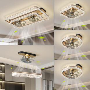 2025新款轻奢吸顶灯客厅风扇灯现代简约大气一体家用全屋中山灯具