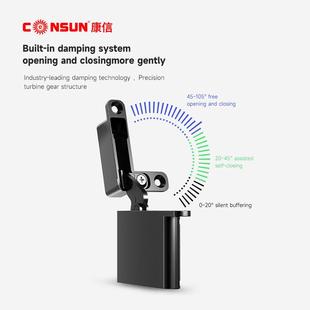 隐藏式天地铰链 铝框玻璃门锌合金重型天地铰链柜门隐藏天地铰链