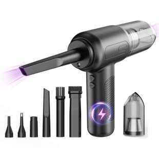 跨境新款清洁吹尘器车载无线除尘器大功率充电无线键盘机箱吹尘器