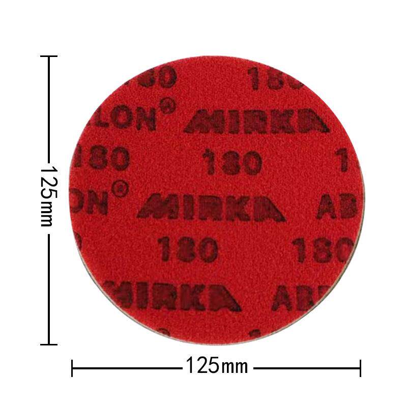 5英寸125mm 磨卡海绵砂纸精磨砂棉 汽车油漆抛光喷漆后处理 玻璃