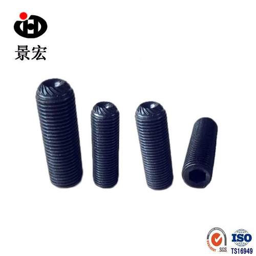 12.9级无头螺丝 DIN916K内六角凹端滚花紧定 内六角滚花紧定M3*4