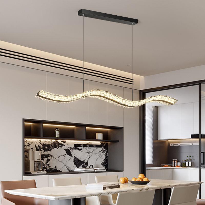 餐吊客厅水晶吊灯轻奢风后现代简约时尚吧台饭厅茶室创意艺术吊灯