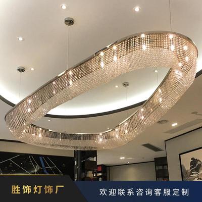 玻璃吊灯非标工程酒店水晶吸顶灯欧式客厅水晶吊灯Ceiling light