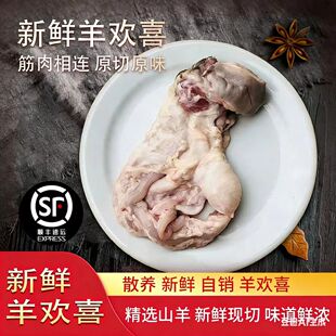 新鲜羊欢喜整套带子宫阴道现宰山羊阴户整只羊鞭羊三宝羊下货羊杂