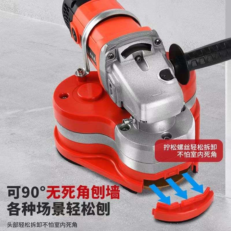三头研磨机粗刨机打磨机新款手持无尘地坪打磨混凝土墙面翻新腻子