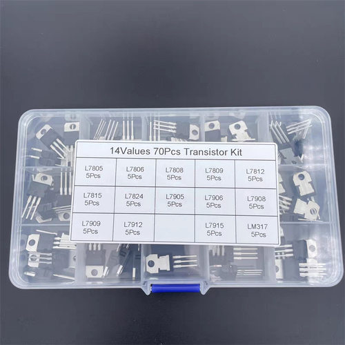 14种70PCS TO-220三端稳压管套装盒L7805/7812/7905/7912/LM317T