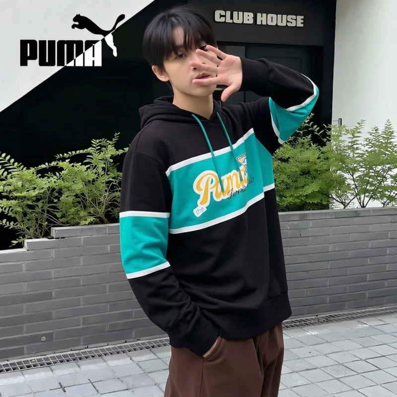 PUMA彪马纯棉卫衣男装女装2026秋季新款运动衣情侣服连帽休闲上衣