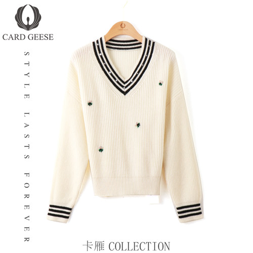 【廖廖粉丝专享】CARD GEESE/卡雁 毛衣#AKY-24S879-S15B4111